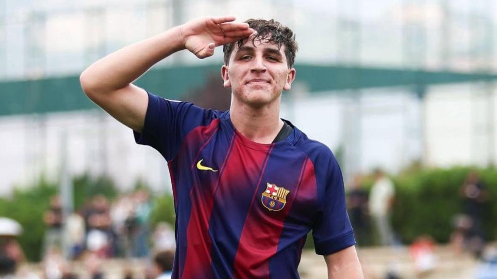 Pedro Rodríguez, jugador del Juvenil A del Barça