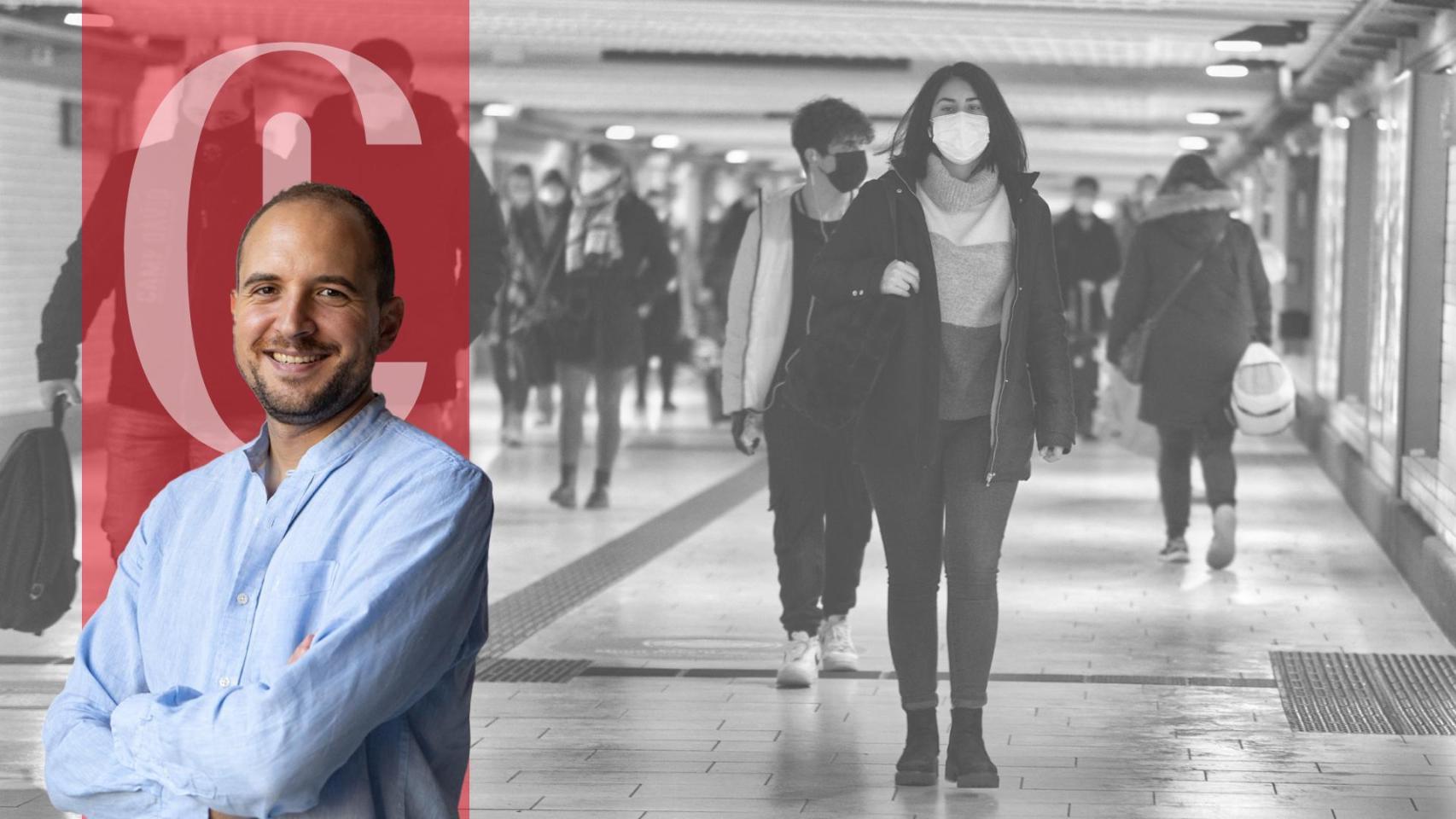 Ciudadanos con mascarilla