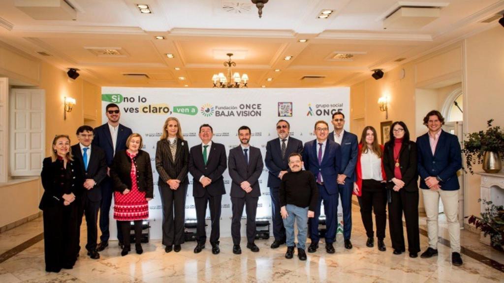 Presentación de la fundación FOBV de la ONCE con el ministro Bustinduy el pasado marzo