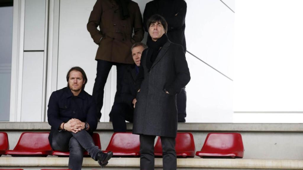 Joachim Löw presencia un entrenament del Barça a la Ciutat Esportiva Joan Gamper