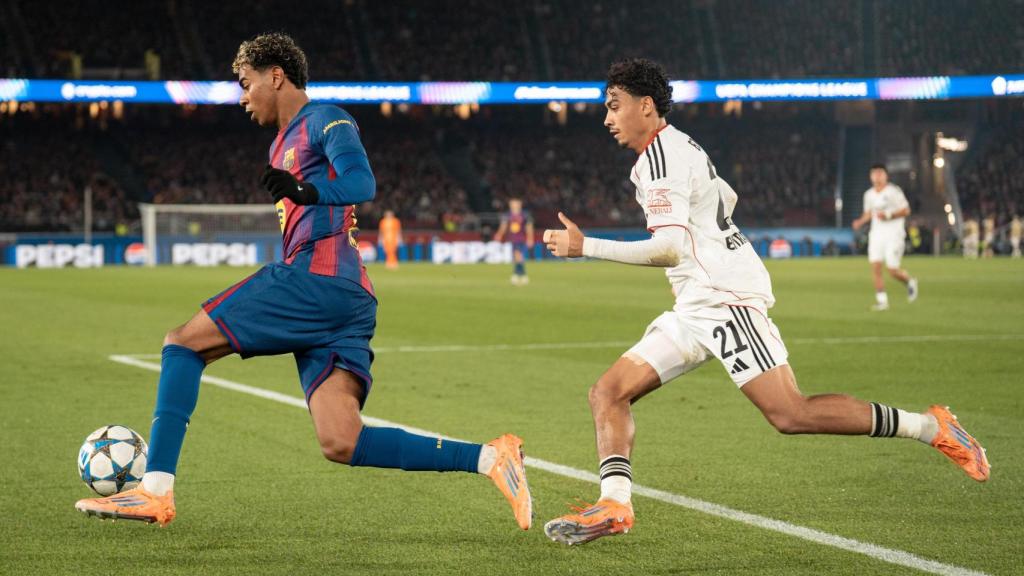 Lamine Yamal durant el Barça-Eintracht