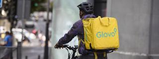 Un repartidor de Glovo