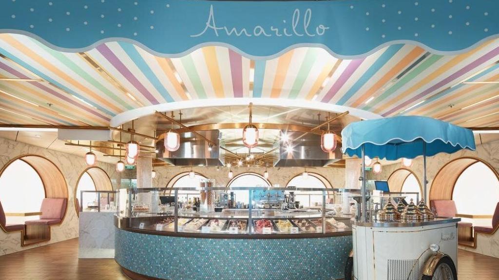 La gelateria Amarillo a bord del Costa Toscana