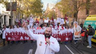 El segundo día de la huelga de médicos en Barcelona