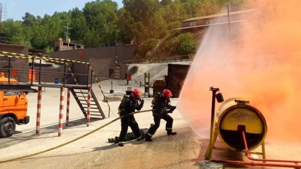 Entrenamiento de Bomberos en Can Padró