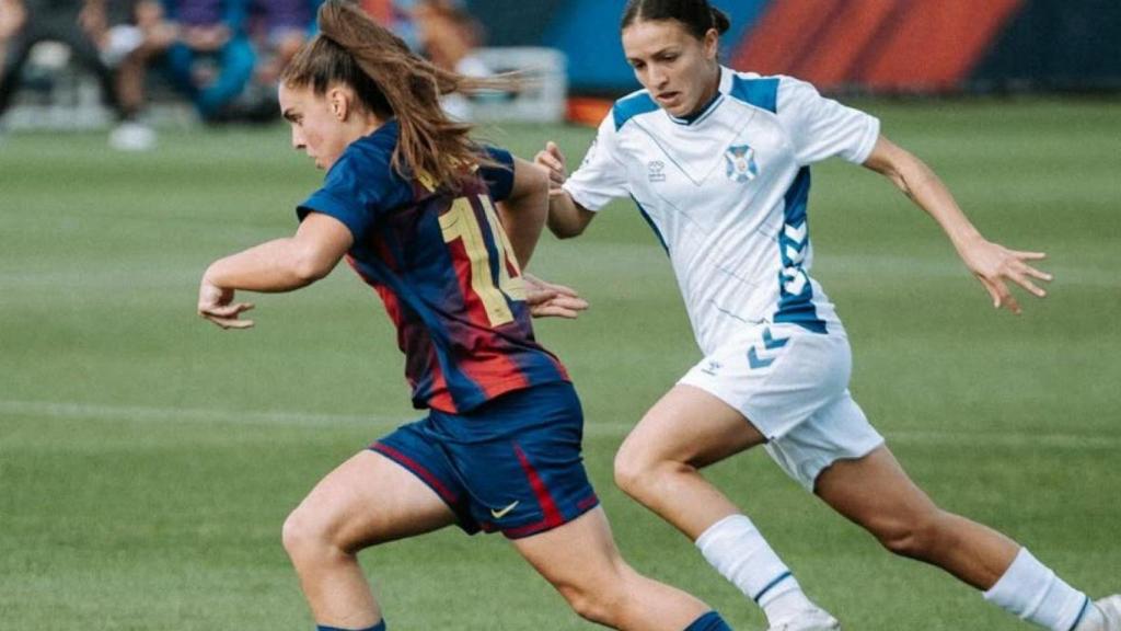 Ainoa Gómez amb el Barça Femení B