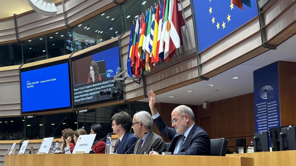 El 'conseller' de Unión Europea y Acción Exterior del Govern, Jaume Duch, en el Comité de las Regiones