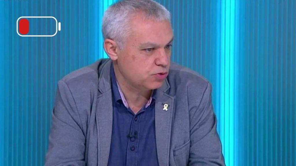 Xavier Abad, durante una entrevista televisiva