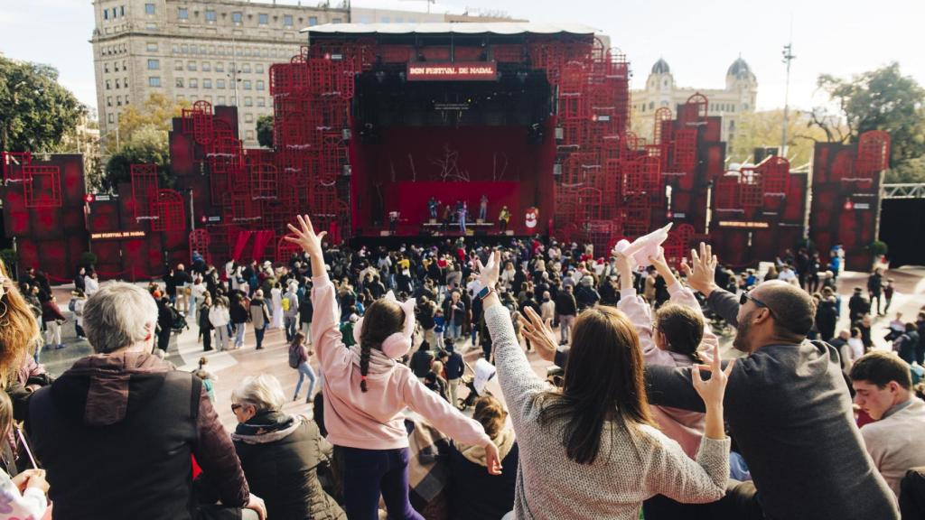 Concert de la passada edició del Festival de Nadal de plaça Catalunya