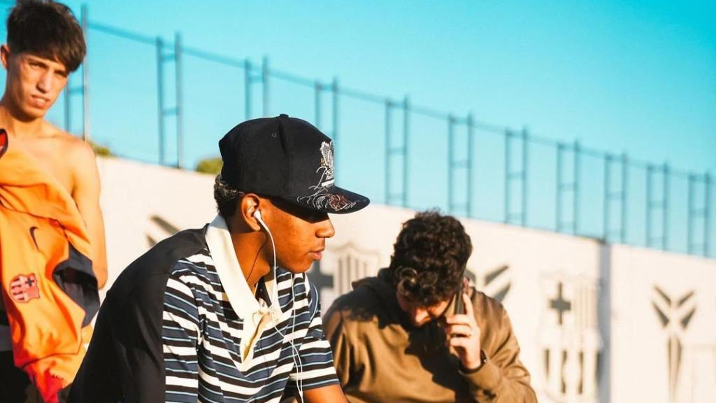 Lamine Yamal en la Ciutat Esportiva Joan Gamper