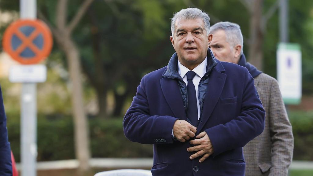 Joan Laporta acude a la Ciutat de la Justícia a declarar por el 'caso Negreira'