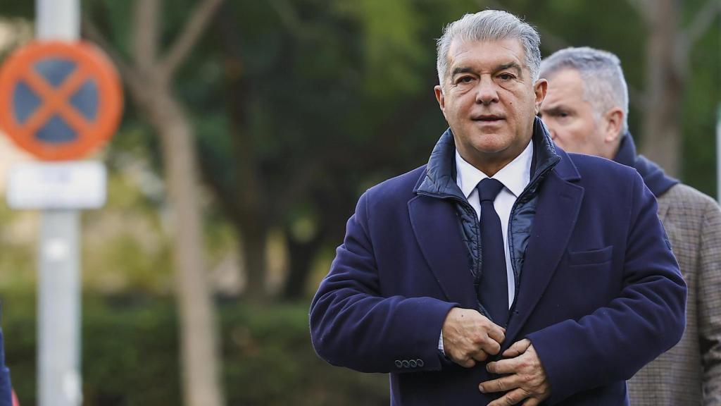 Joan Laporta acude a la Ciutat de la Justícia a declarar por el 'caso Negreira'