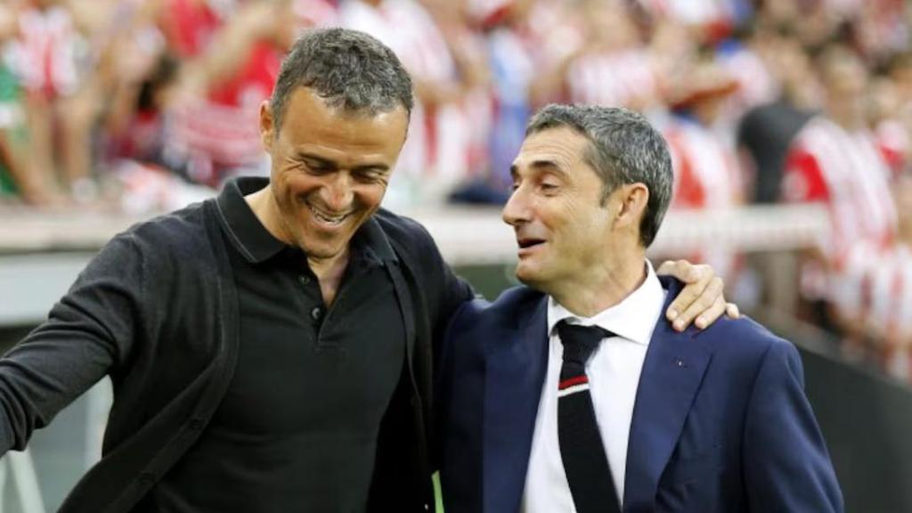 Luis Enrique y Ernesto Valverde