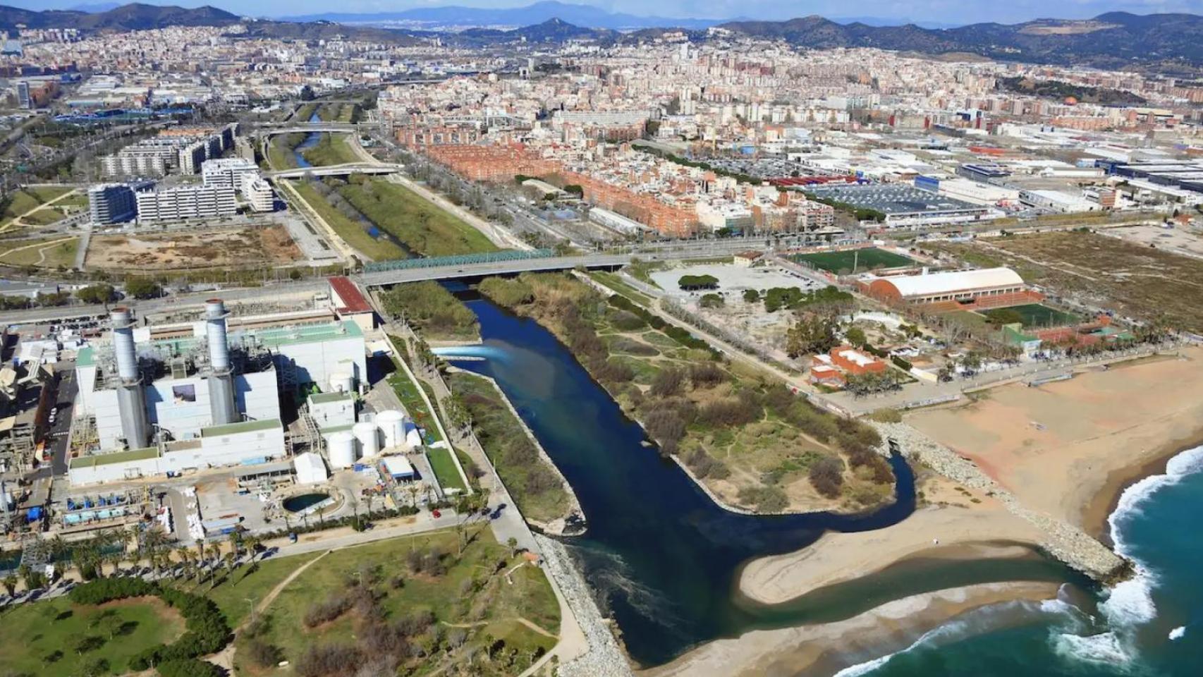 Vista aérea del Besós