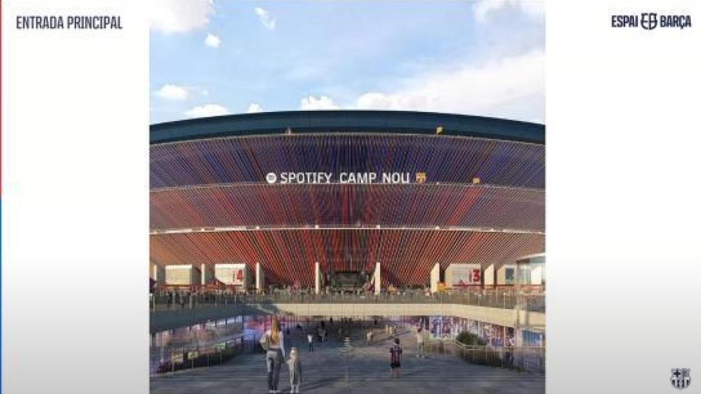 'Render' de la futura Barça Store subterrània del Camp Nou