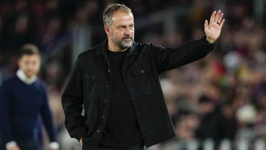 Hansi Flick, satisfecho con la victoria del Barça ante Osasuna