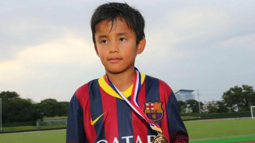 Take Kubo, durant la seva etapa a la Masia