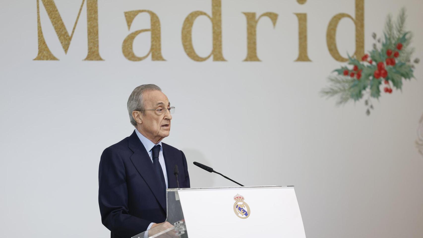 Florentino Pérez da el discurso típico navideño ante los medios de comunicación