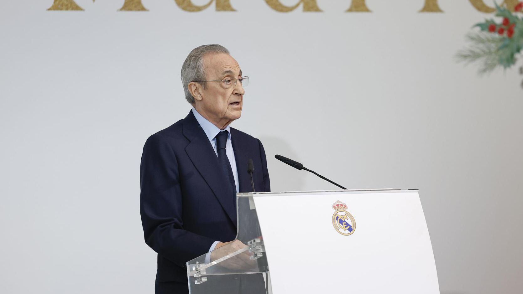 Florentino Pérez da el discurso típico navideño ante los medios de comunicación