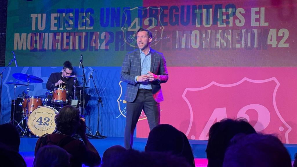 Marc Ciria a la presentació de 'Moviment 42' a la Sala Bikini de Barcelona