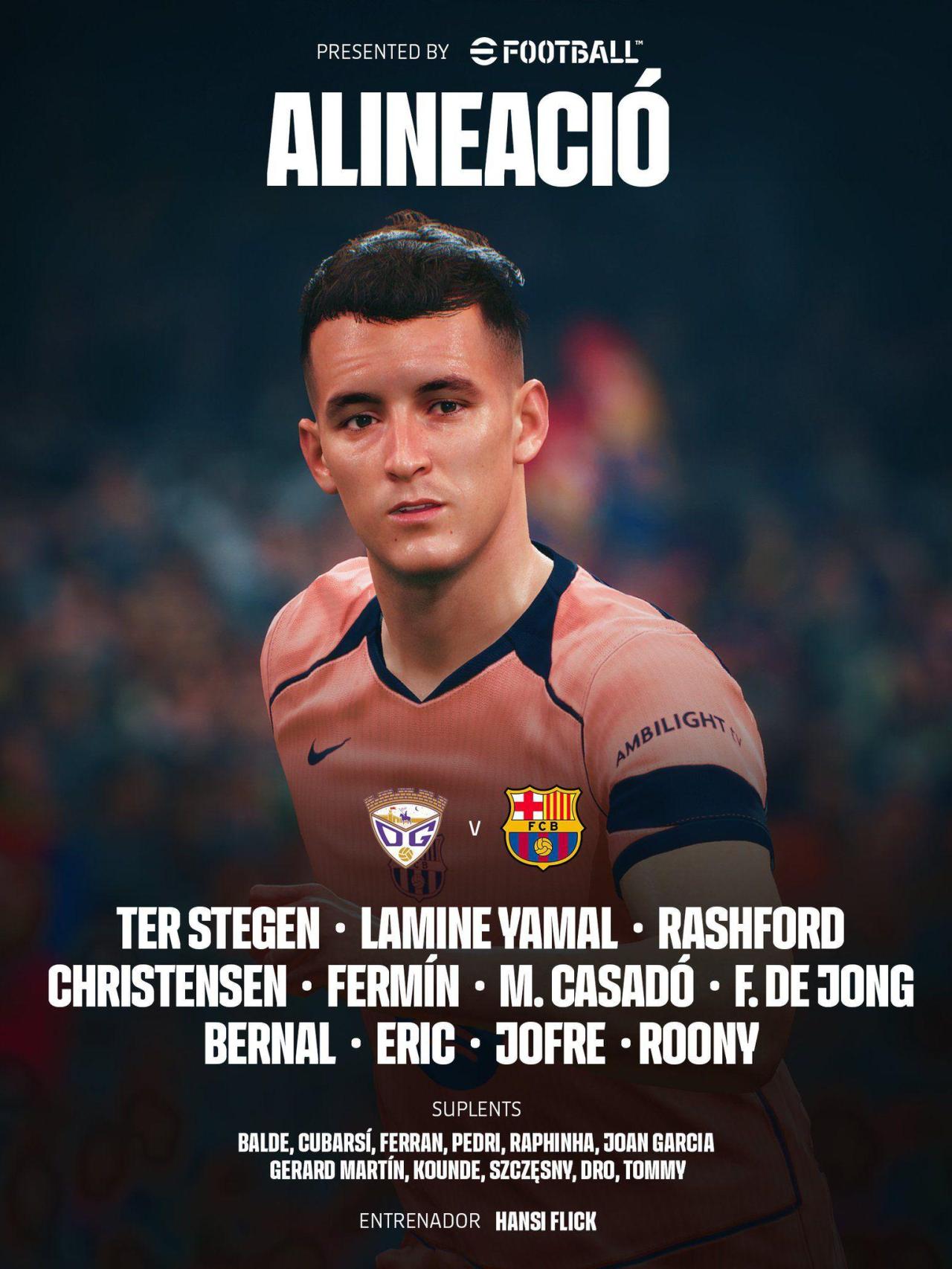 L'onze titular del Barça a Guadalajara per a la Copa del Rei