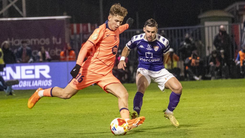 Fermín López durante el Guadalajara-Barça de Copa del Rey