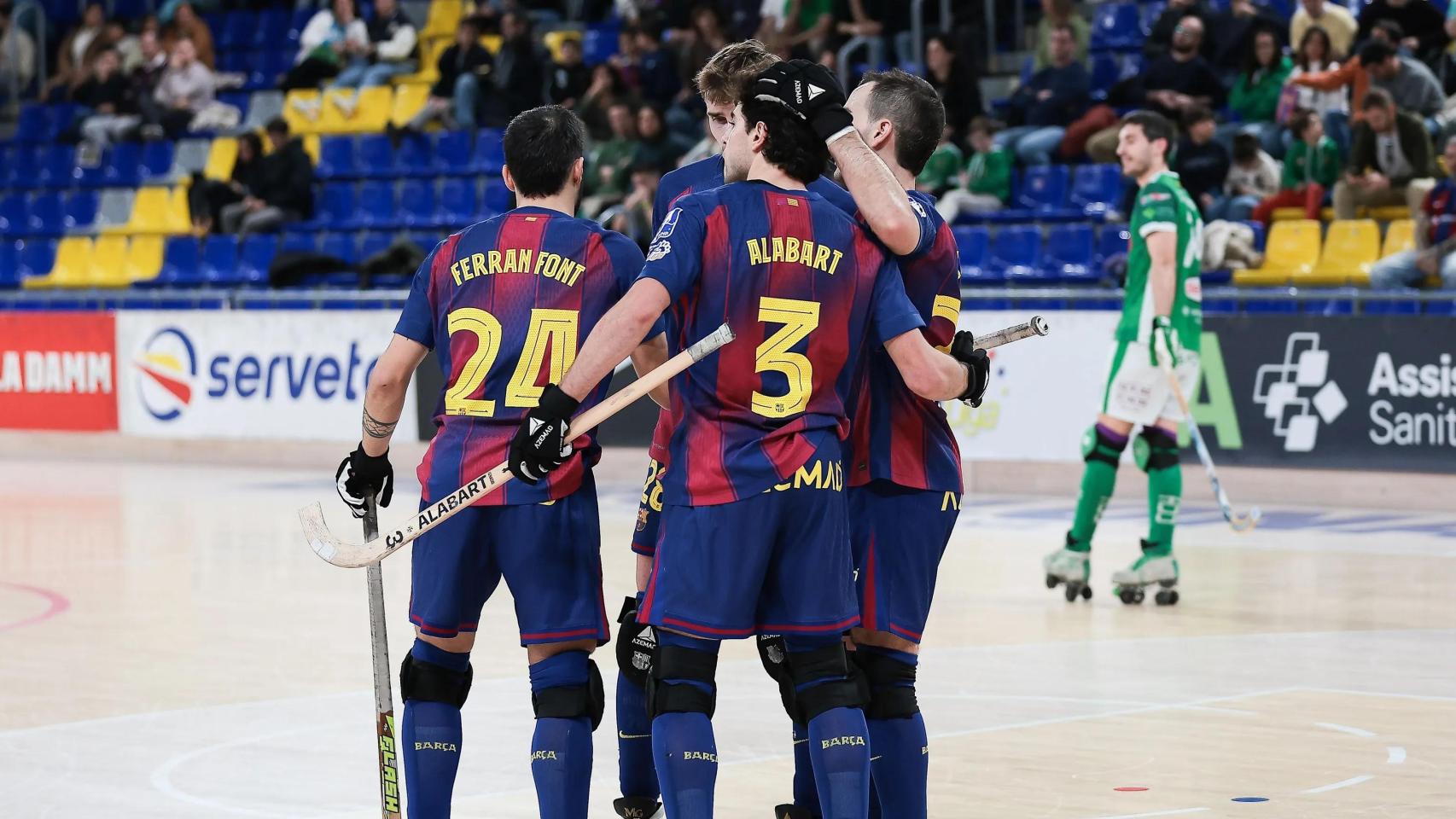 El Barça de hockey celebra una victoria antes de que termine 2025