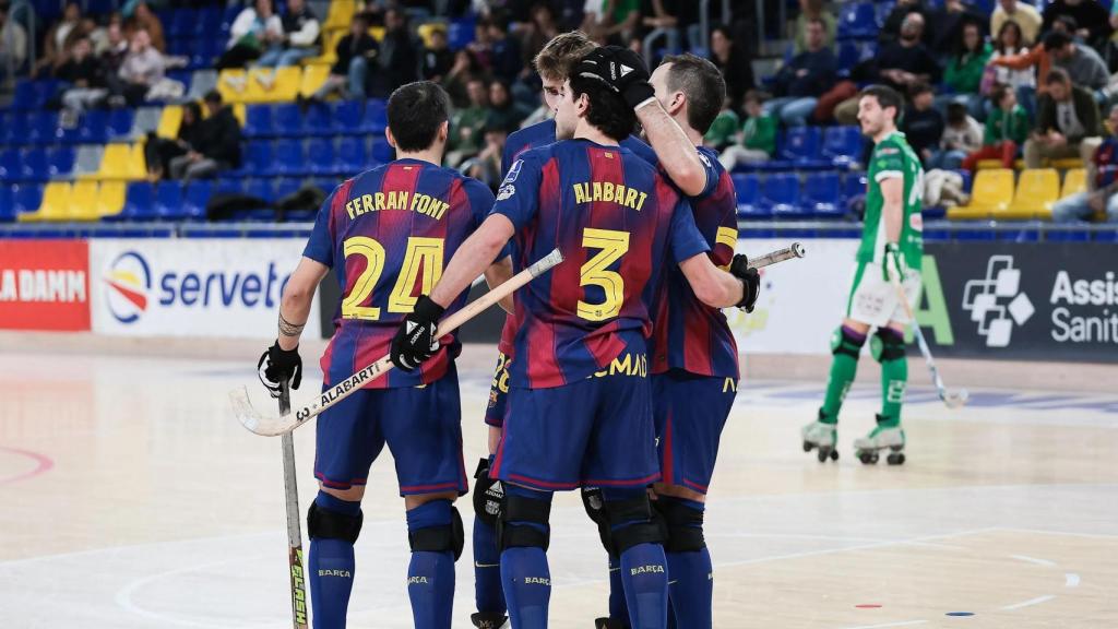 El Barça de hockey celebra una victoria antes de que termine 2025