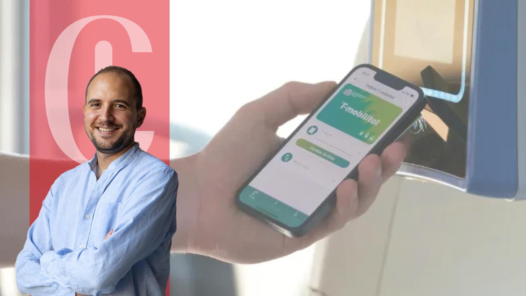 Un usuario con la T-Mobilitat