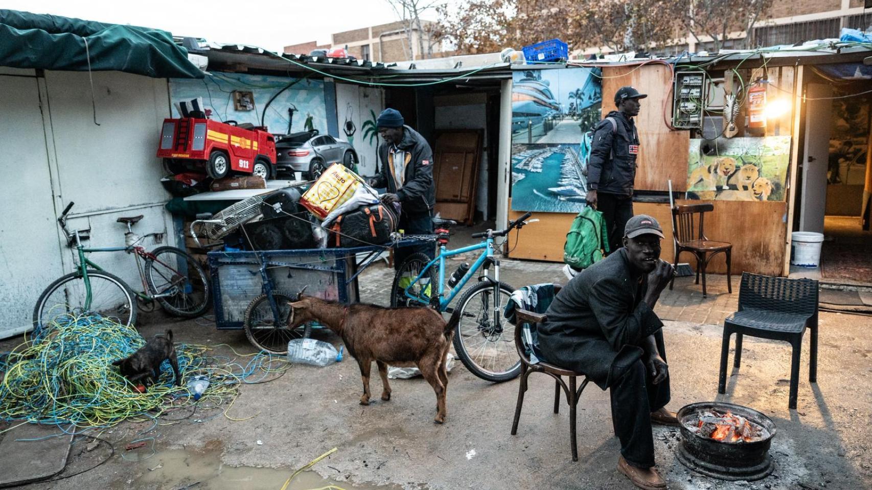 Desalojo del B9 en Badalona