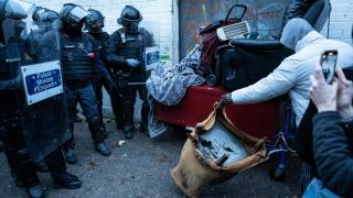 Desalojo del B9 en Badalona