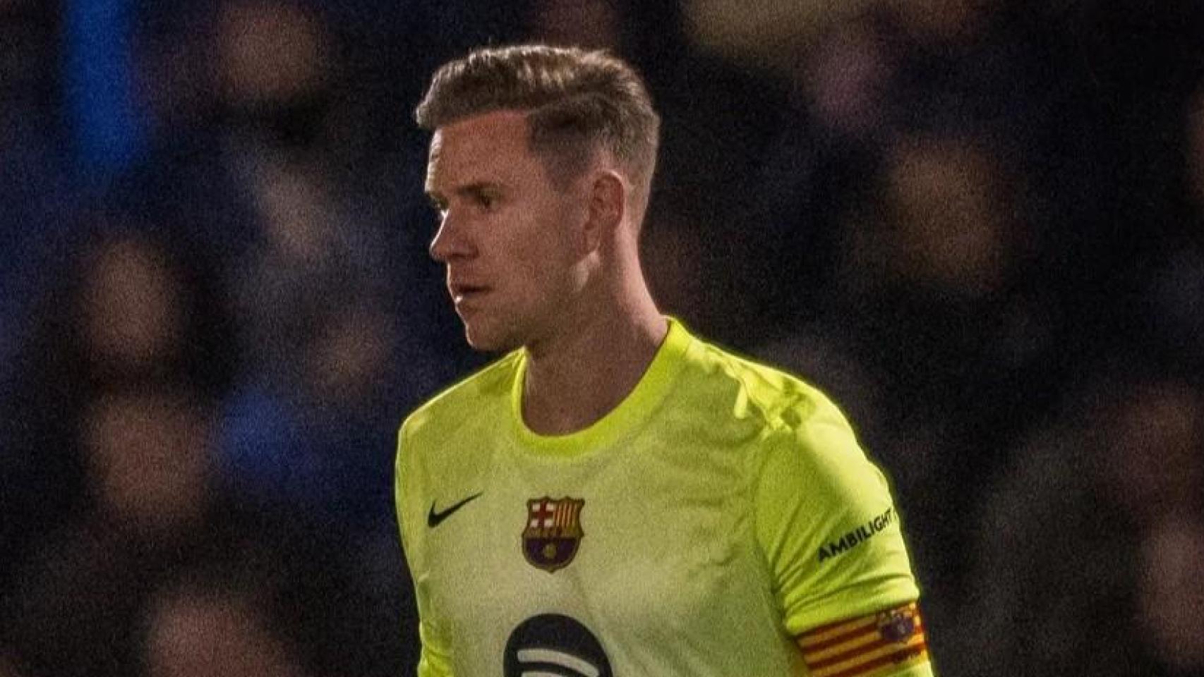 Marc-André ter Stegen durante el Guadalajara-Barça