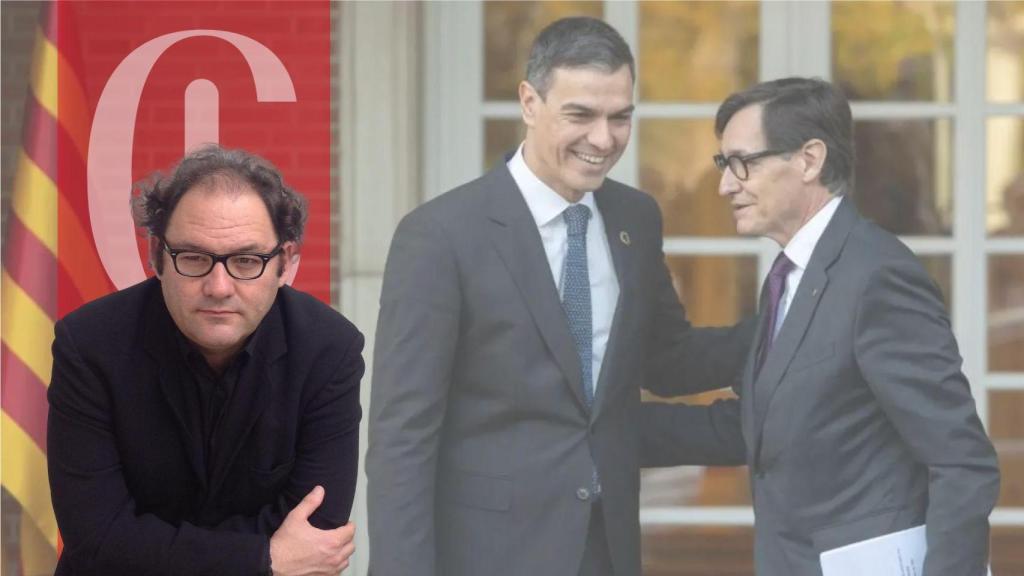 Pedro Sánchez y Salvador Illa, en el Palacio de La Moncloa