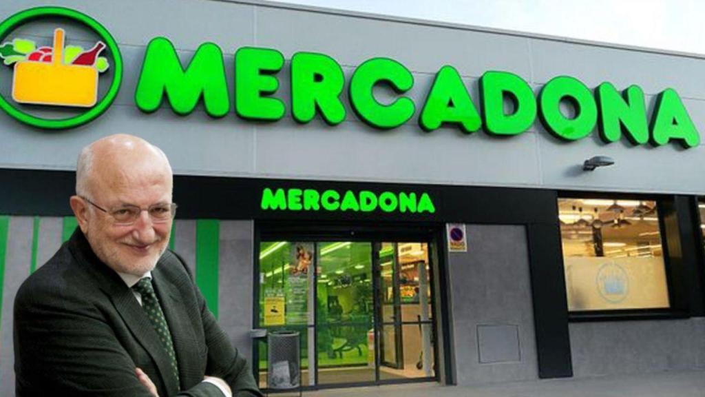 Juan Roig, el empresario y dueño de Mercadona, frente a uno de sus establecimientos