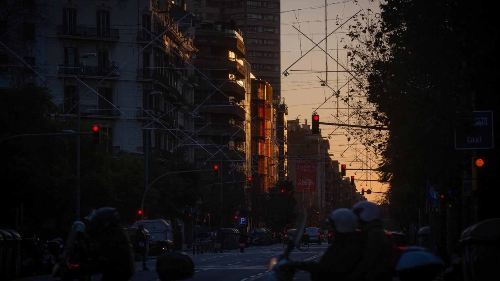 Amanecer en Barcelona