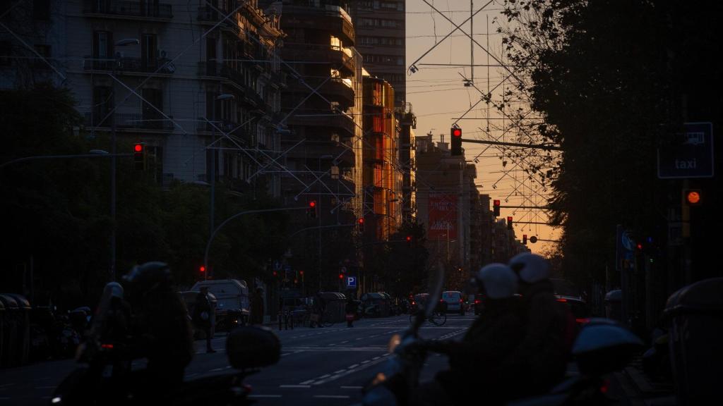 Amanecer en Barcelona