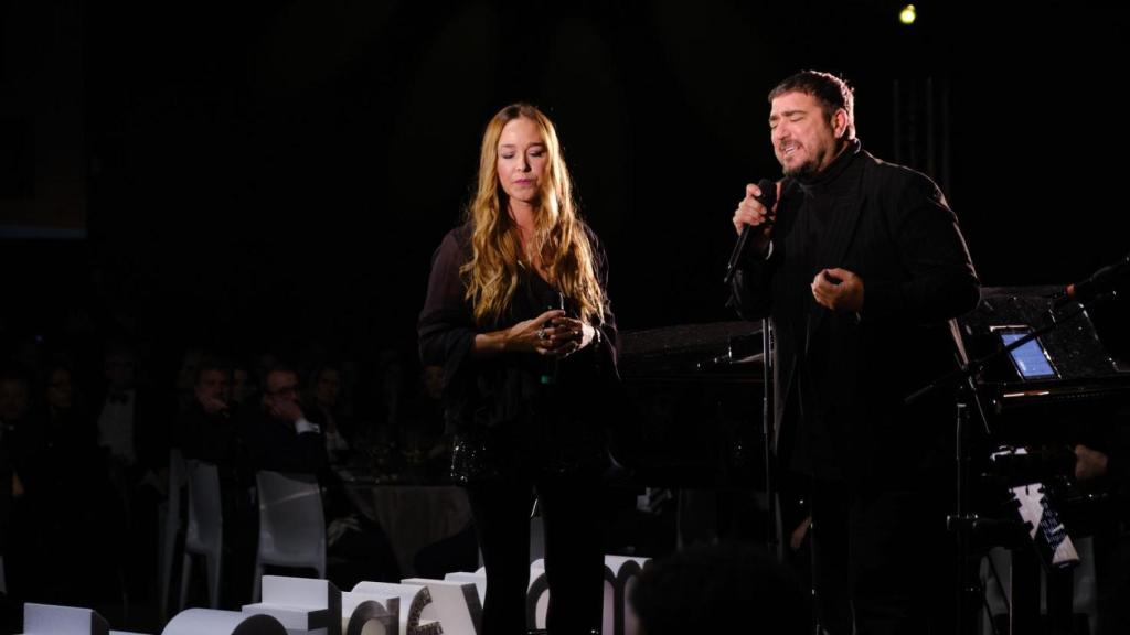 Antonio Orozco en su actuación durante la gala