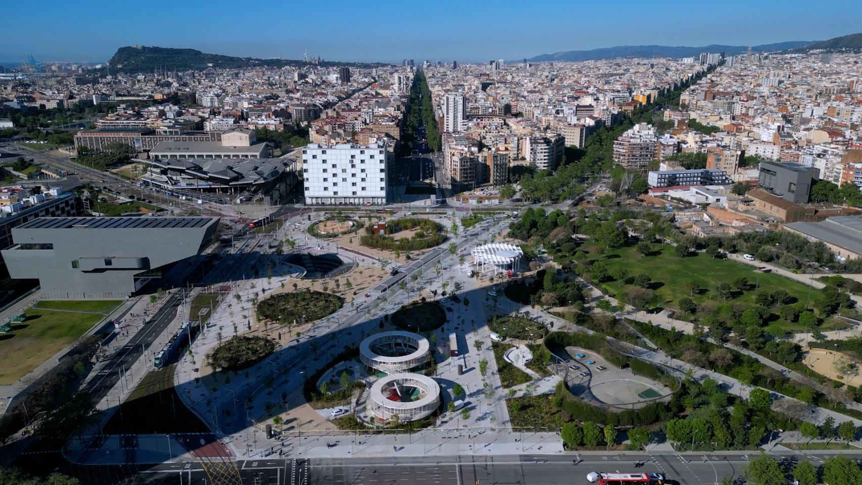 Imatge de la plaça de les Glòries