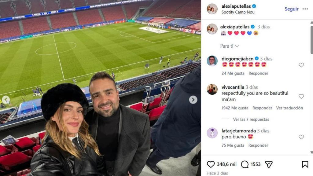 Alexia Putellas, a la llotja del Camp Nou per presenciar el Barça-Eintracht de la Champions League