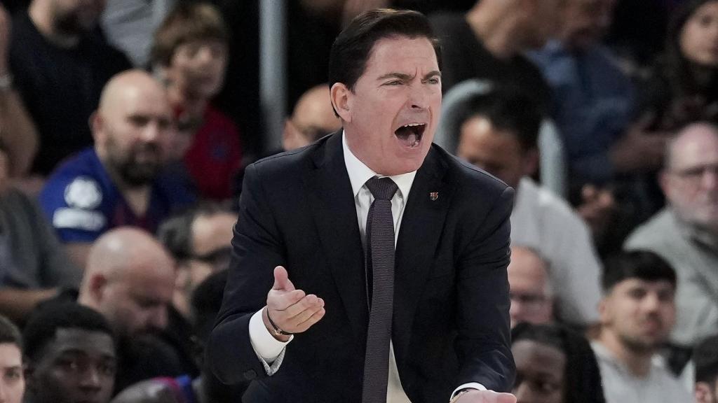 Xavi Pascual reacciona amb vehemència al Barça de bàsquet-Baskonia de l'Eurolliga