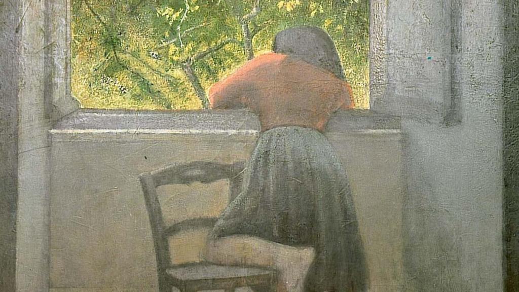 'Chica en la ventana', de Balthus