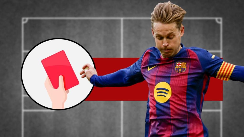 Tarjeta roja en el Villarreal-Barça para Frenkie de Jong