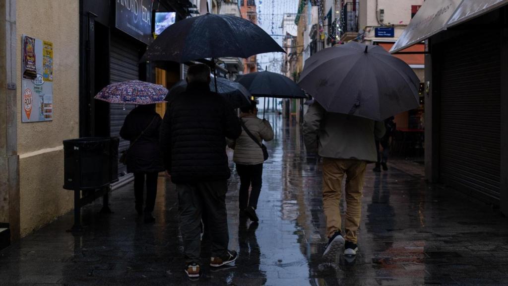 Lluvia en Badalona este sábado