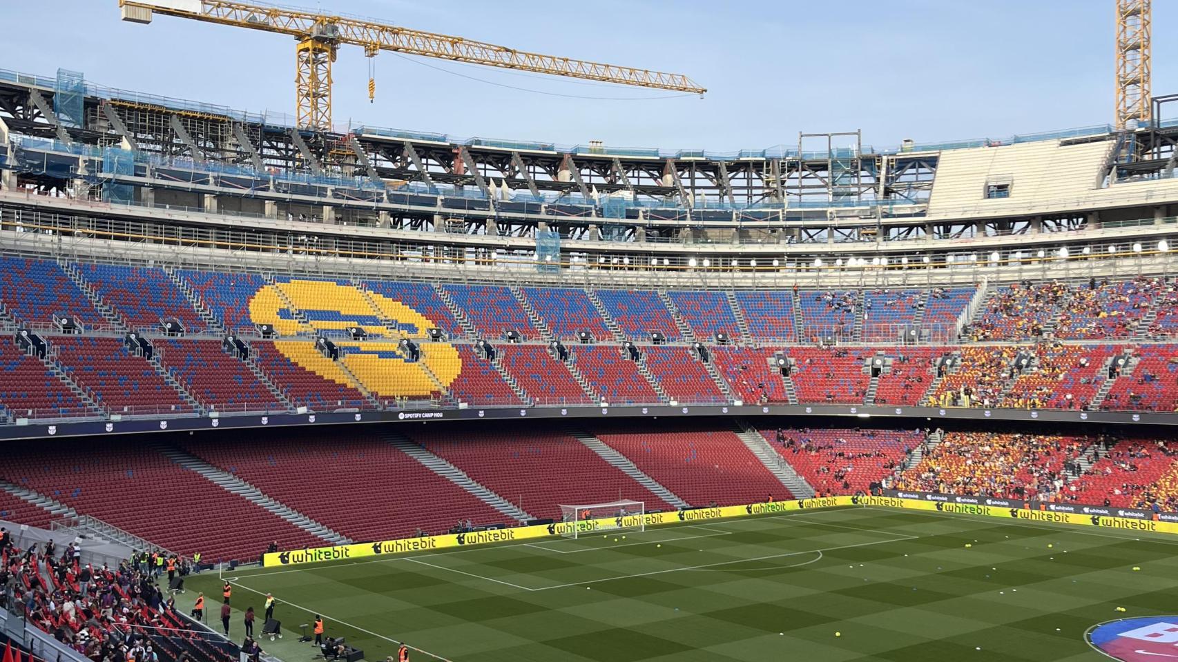 Gol Norte del Camp Nou antes del Barça-Alavés
