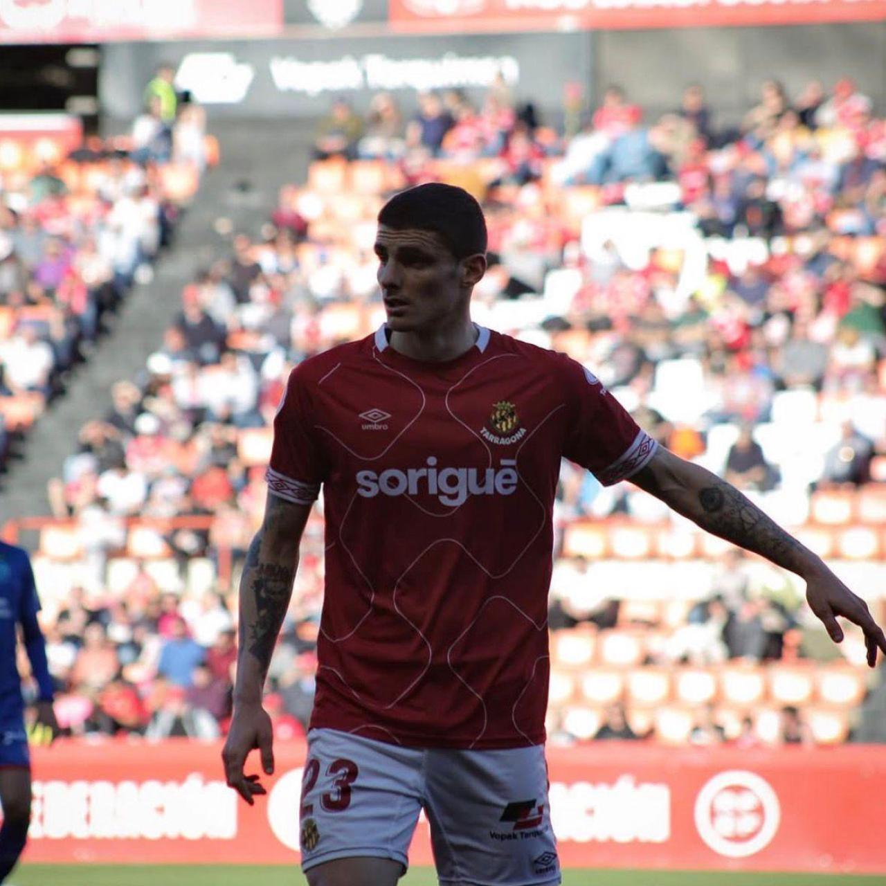 Èric Montes con el Nàstic de Tarragona