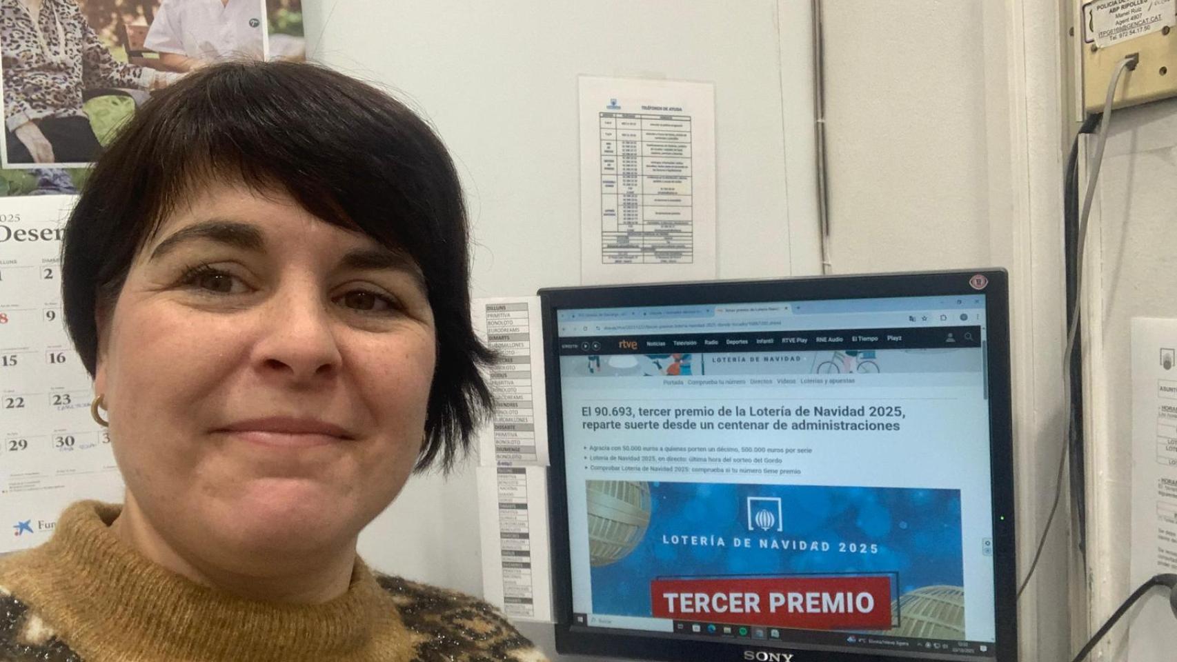 Yaiza Olmo, la fisioterapeuta del Parets que ha repartido medio millón de euros del tercer premio de la Lotería de Navidad en Sant Joan de las Abadesses: Es un sueño