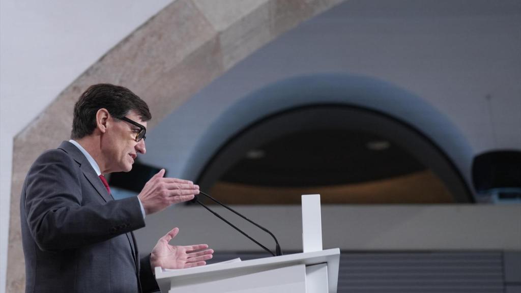 El presidente de la Generalitat de Catalunya, Salvador Illa, durante una rueda de prensa tras la reunión del Consell Executiu, en el Palau de la Generalitat
