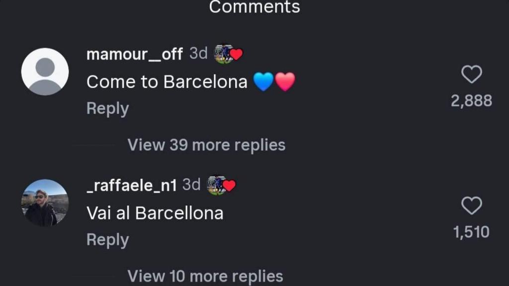 Los 'likes' de Alessandro Bastoni en Instagram, en los que se deja querer por el Barça