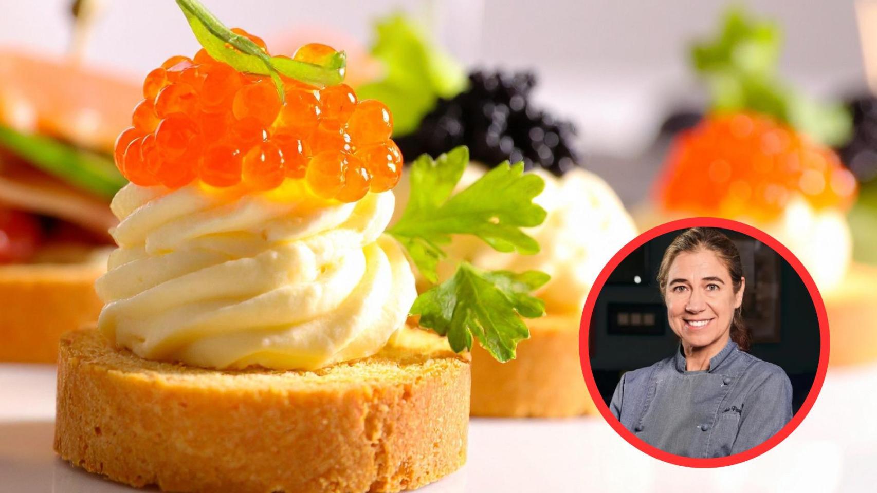 Ada Parellada y canapés