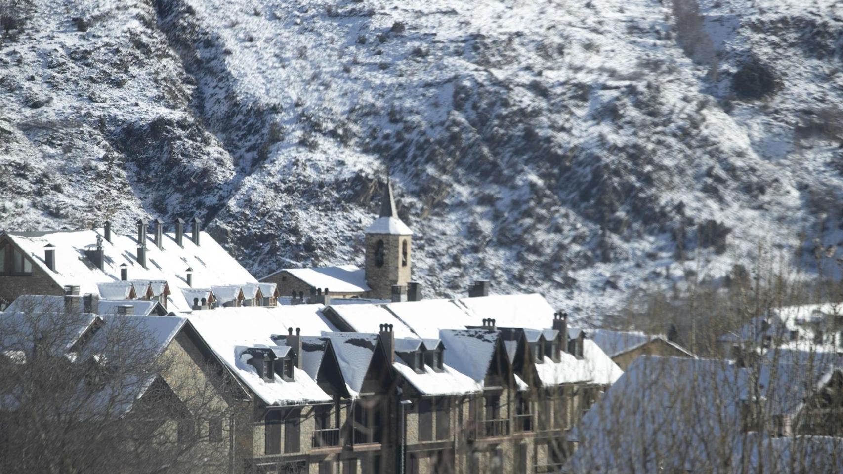 Esterri d'Àneu, Lleida, nevada, en una imagen de archivo